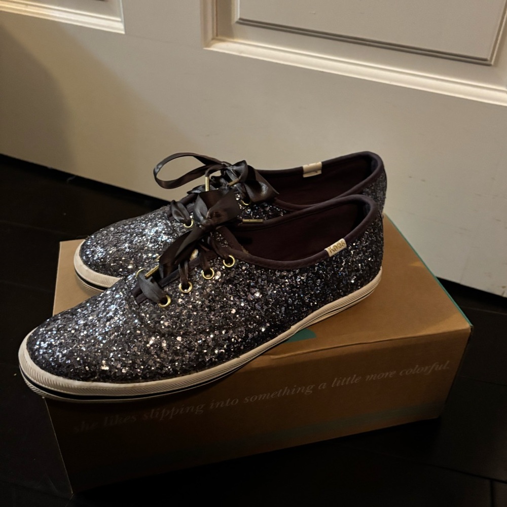 Keds + Kate Spade collaboration 
Pewter size 7 
Women’s shoes